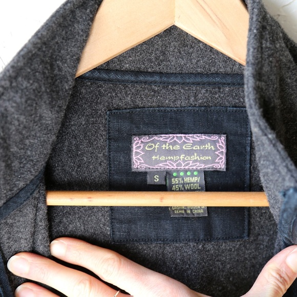 Of The Earth Hemp and Wool Jacket, Women's Small - Picture 4 of 6
